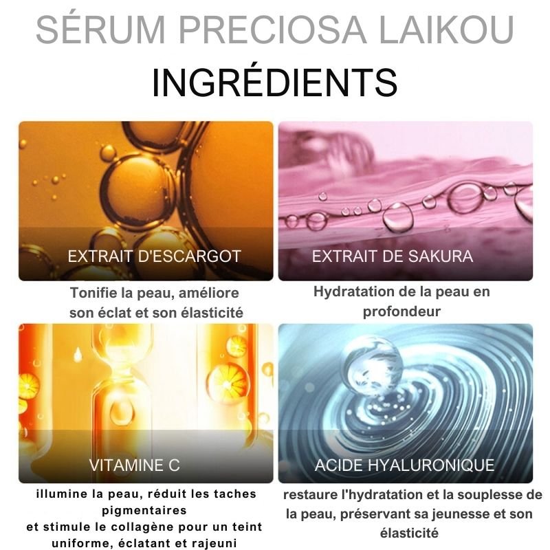 Sérum Preciosa LAIKOU : Anti - âge pour une Peau Éclatante - PreciosaWoman™